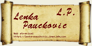 Lenka Paučković vizit kartica
